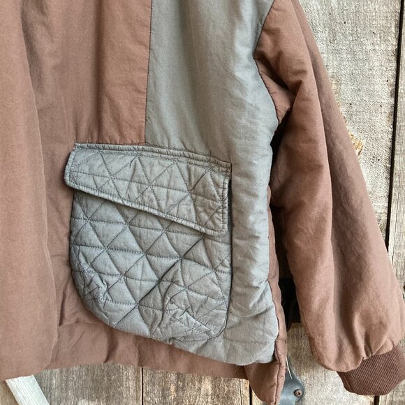 100% Cotton Unique Padded Top, L ( OS, S to L), light coffee /gray - Picture 4 of 4